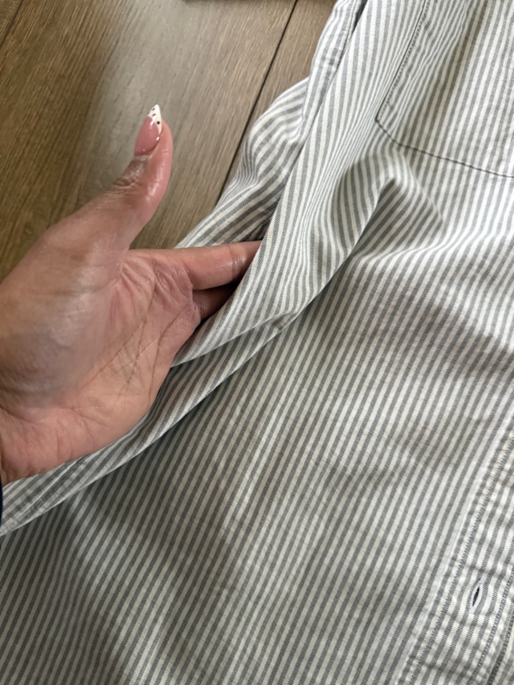 Oxford Short-Sleeve Shirt Dress - SZ XS - Picture 9 of 12